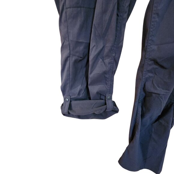 Prana Womens Hiking Pants Size 12 With Convertible Roll-Up Cuffs & Zippered Pock - Picture 3 of 5